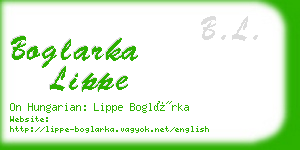 boglarka lippe business card